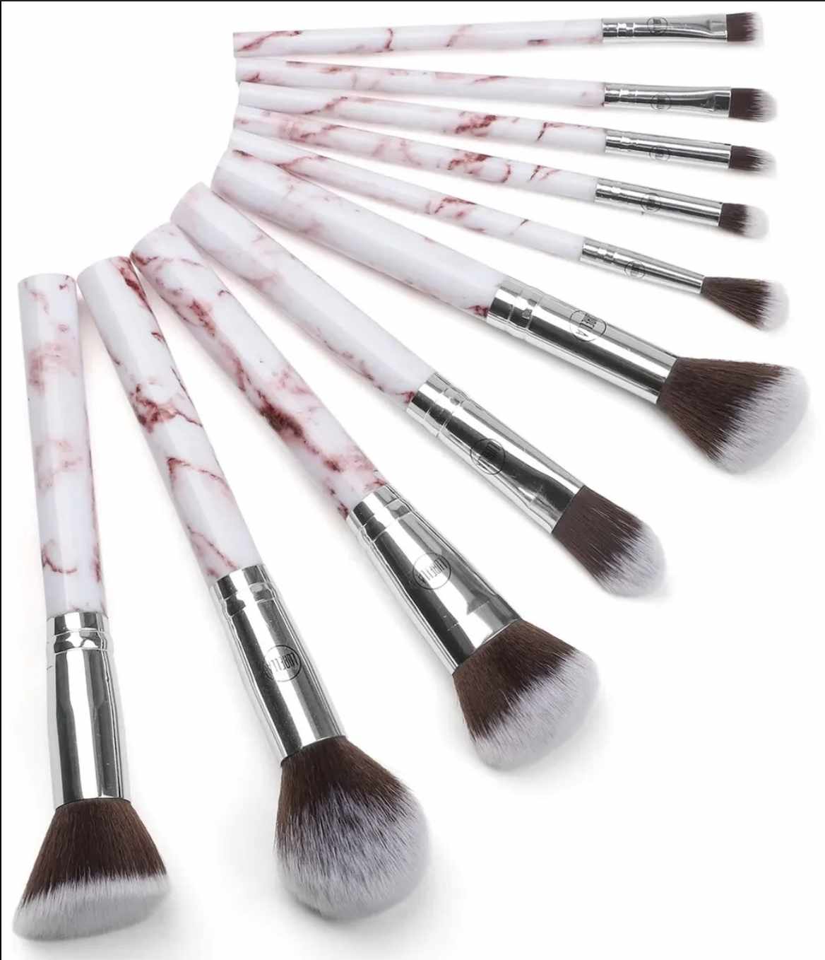 Lurella 10pcs Marble Brush Set