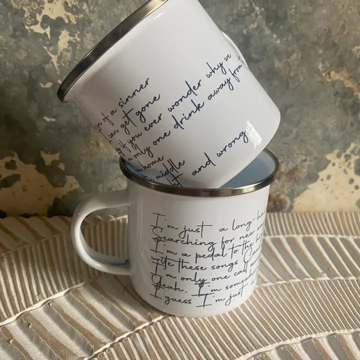 Lyrics Metal Mug