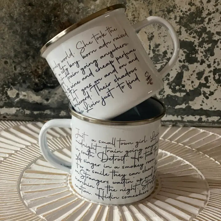 Lyrics Metal Mug