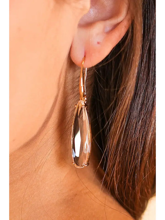 Dancing in the Rain Clear Earrings